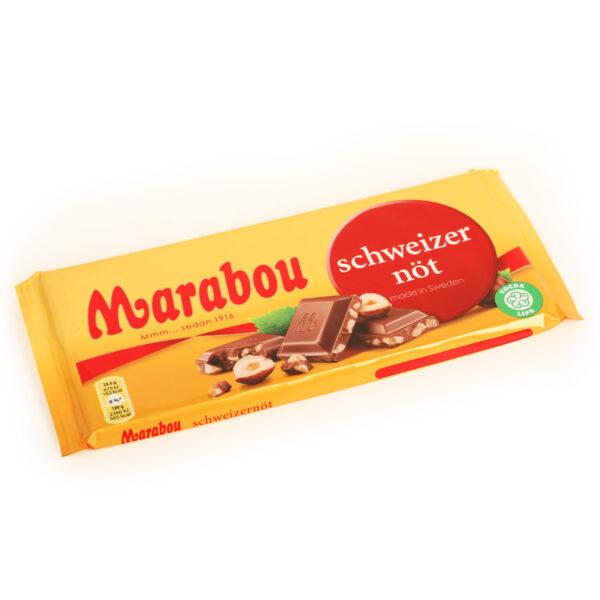 Шоколад Marabou 200гр дробленный орех