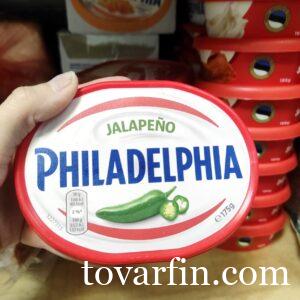 Мягкий сыр Филадельфия Перец Халапеньо Jalapeno 175 г