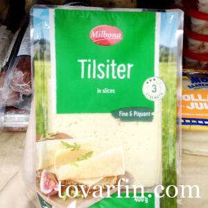 Сыр Milbona Tilsiter 400 гр в нарезке
